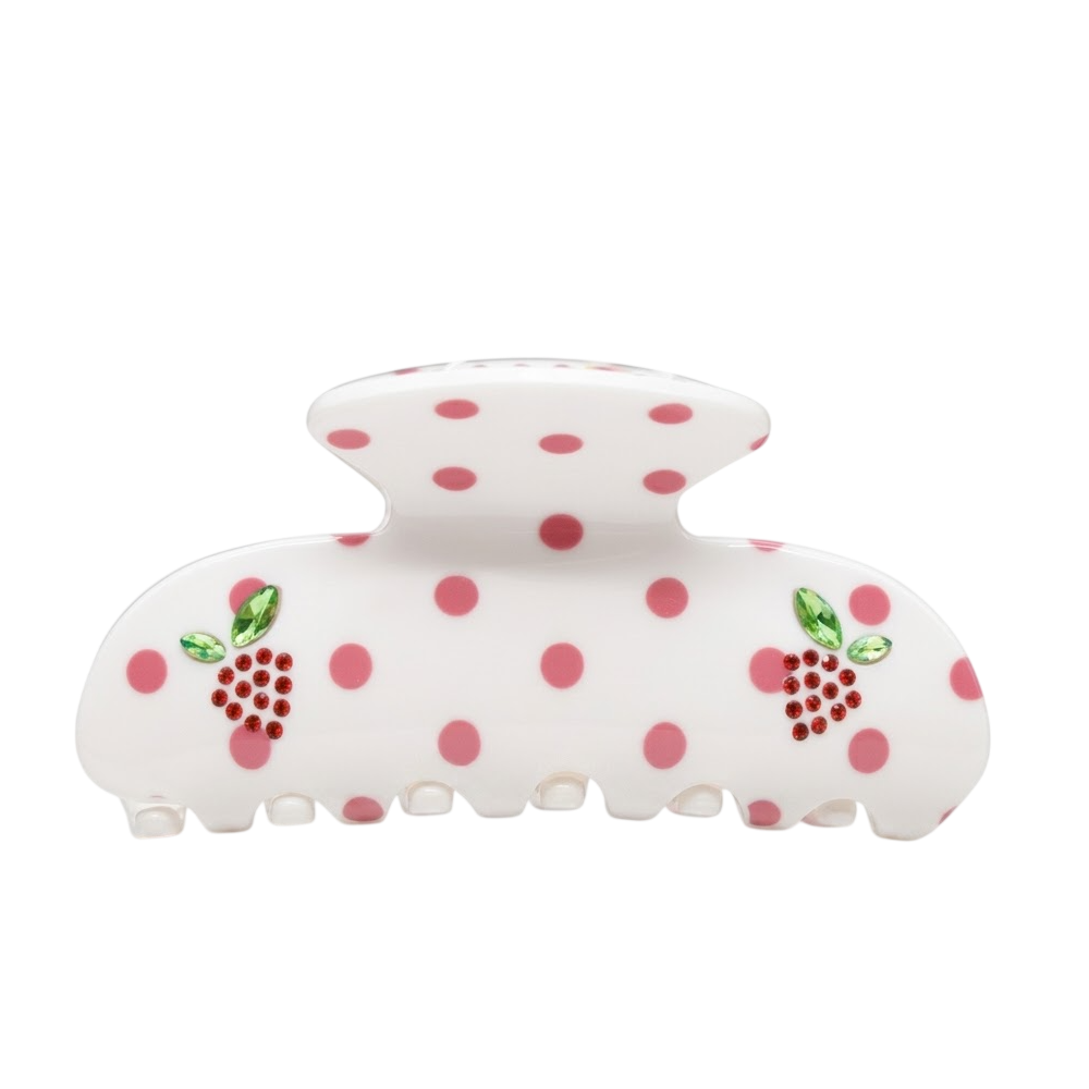 EMI JAY Sweetheart Clip in Coconut Berry Dot - Крабик для волосся "Coconut Berry Dot" EMI JAY Sweetheart Clip in Coconut Berry Dot - Крабик для волосся "Coconut Berry Dot"